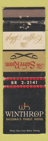 Matchbook Cover - Winthrop Hotel Tacoma WA