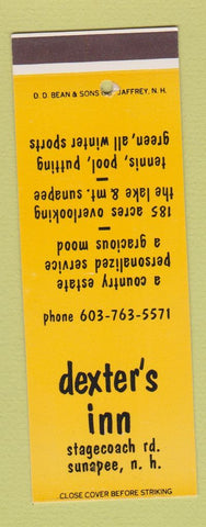 Matchbook Cover - Dexter's Inn Sunapee NH DD Bean SAMPLE