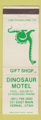 Matchbook Cover - Dinosaur Motel Vernal UT