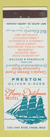 Matchbook Cover - Flying Dutchman Motel Preston ON