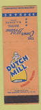 Matchbook Cover - Coeur D'Alene Hotel Spokane WA Dutch Mill