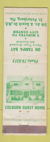 Matchbook Cover - Colburn Guest Home St Petersburg FL