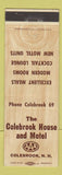 Matchbook Cover - Colebrook House and Motel Colebrook NH
