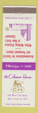 Matchbook Cover - Coliseum House New York City