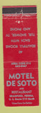 Matchbook Cover - Motel De Soto Bradford PA WEAR