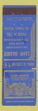 Matchbook Cover - Camp Grande El Paso TX ADVANCE WEAR