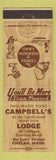 Matchbook Cover - Campbell's Lodge Chelan WA