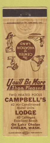 Matchbook Cover - Campbell's Lodge Chelan WA
