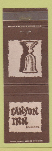 Matchbook Cover - Canyon Inn Boulder Colorado