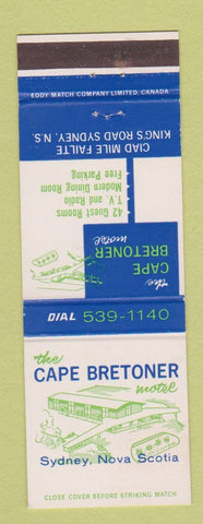 Matchbook Cover - Cape Bretoner Motel Sydney NS