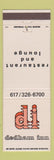 Matchbook Cover - Dedham Inn MA