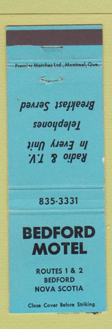 Matchbook Cover - Bedford Motel Bedford NS WEAR