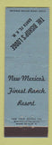 Matchbook Cover - Bishop's Lodge Santa Fe NM