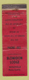 Matchbook Cover - Blomidon Lodge Wolffville NS WORN