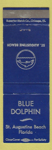 Matchbook Cover - Blue Dolphin St Augustine Beach FL