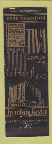 Matchbook Cover - Dale Hotel Holdrege NE