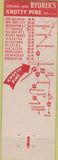 Matchbook Cover - Byorek's BBQ Hazelton PA