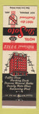 Matchbook Cover - Hotel DeSoto Hot Springs AR