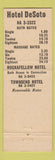 Matchbook Cover - Hotel DeSoto Hot Springs AR