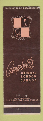 Matchbook Cover - Campbell's London ON