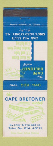 Matchbook Cover - Cape Bretoner Motel Sydney NS