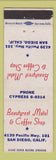 Matchbook Cover - Beautyrest Motel San Diego CA