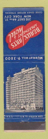 Matchbook Cover - Beaux Art Hotel New York City