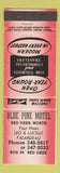 Matchbook Cover - Blue Pine Motel Red Deer AB? RED