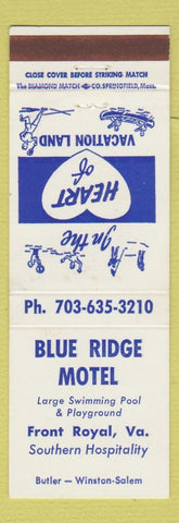 Matchbook Cover - Blue Ridge Motel Front Royal VA