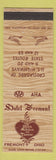Matchbook Cover - Hotel Fremont OH