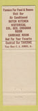 Matchbook Cover - Hotel Fremont OH
