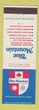 Matchbook Cover - Blue Mountain Resorts Collingwood ON