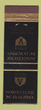 Matchbook Cover - Hostellerie De La Vendee Switzerland Geneve