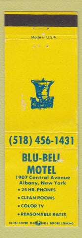 Matchbook Cover - Blue Bell Motel Albany NY WEAR