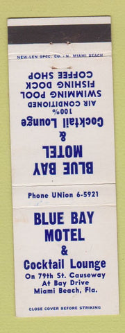 Matchbook Cover - Blue Bay Motel Miami Beach FL