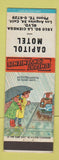 Matchbook Cover - Capitol Motel Los Angeles CA