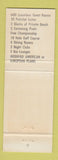Matchbook Cover - Deauville Hotel Miami Beach FL