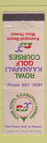 Matchbook Cover - Royal Kaanapali Golf Course Maui Hawaii