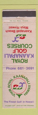 Matchbook Cover - Royal Kaanapali Golf Course Maui Hawaii