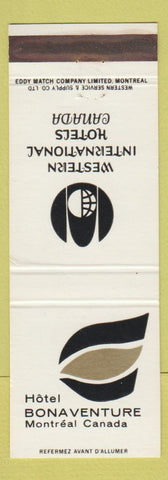 Matchbook Cover - Hotel Bonaventure Montreal QC