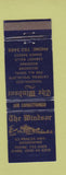 Matchbook Cover - The Windsor Restaurant Dandenong Australia WEAR