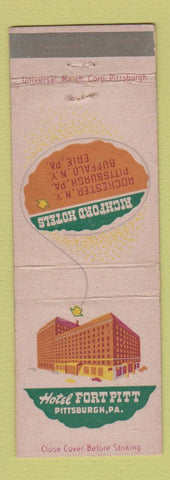 Matchbook Cover - Hotel Fort Pitt Pittsburgh PA