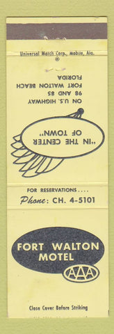 Matchbook Cover - Fort Walton Motel Fort Walton Beach FL