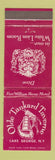 Matchbook Cover - Old Tankard Taverne Lake George NY