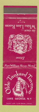 Matchbook Cover - Old Tankard Taverne Lake George NY