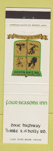 Matchbook Cover - Four Seasons Inn Davisburg MI