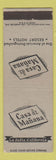 Matchbook Cover - Casa de Manana Hotel La Jolla CA WEAR