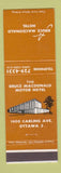Matchbook Cover - Bruce Macdonald Motor Hotel Ottawa ON