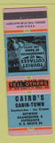 Matchbook Cover - Caird's Cabin Town Duanesburg Esperance NY