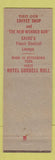 Matchbook Cover - Hotel Cairo IL Cordell Hull Dyersburg TN